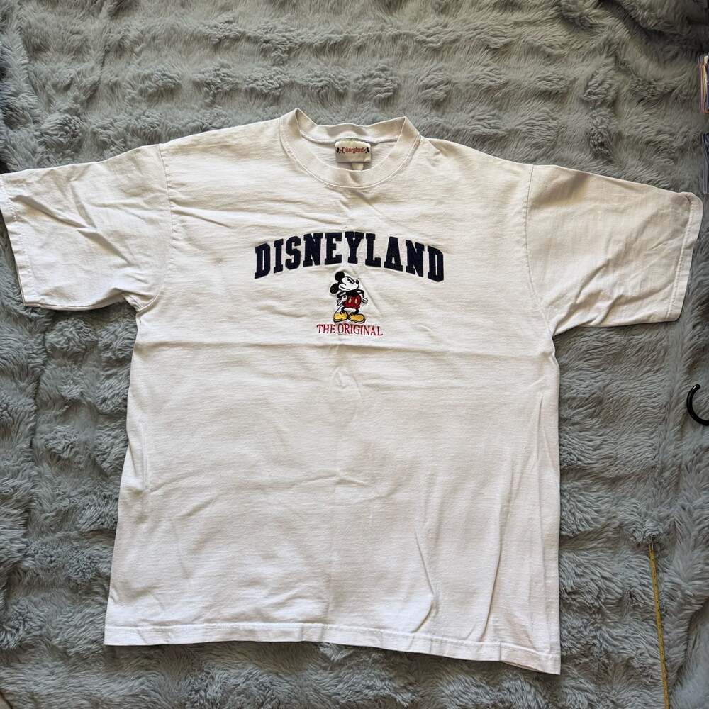 Vintage Disneyland Mickey Mouse T Shirt White‎ Made in USA XL Single Stitch